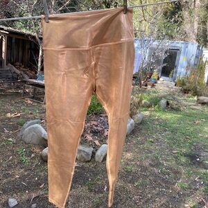 Beyond Yoga Metallic Bronze Leggings